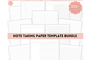 Note Taking Printable Paper Template, a Stationery Template by Templatables (Thumbnail 5 of 10)