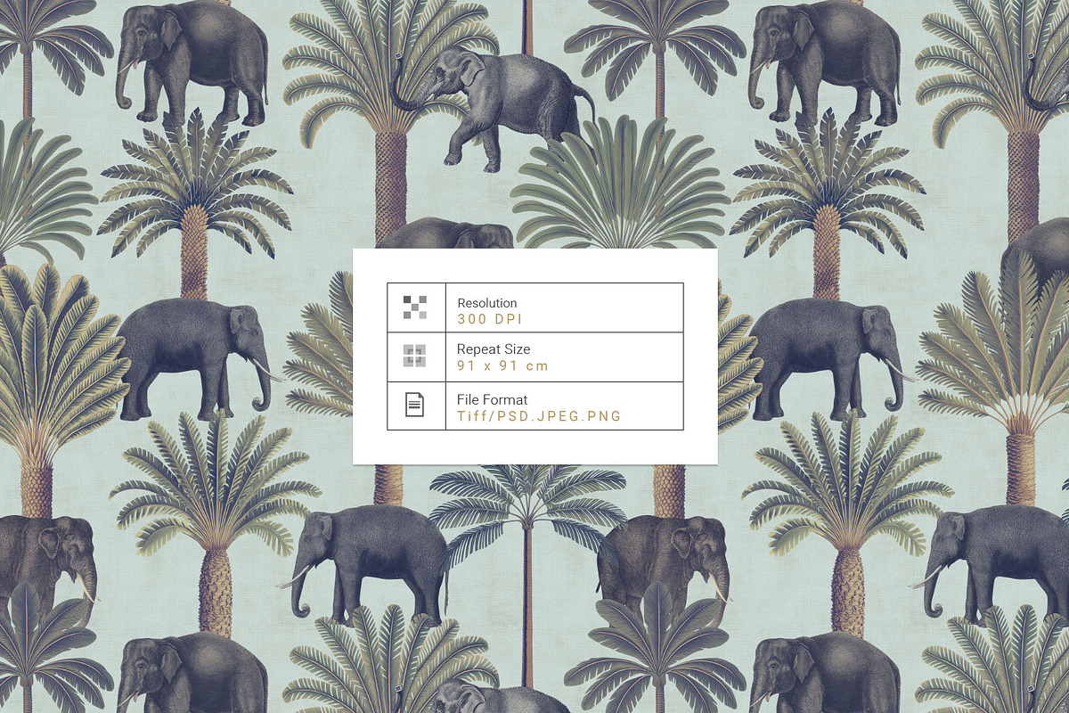 Palm Grove, Luxury tropical Prints!, a Pattern Graphic by Pink Linen (Photo 3 of 13)