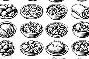 Vintage Soup & Salad Illustrations, an Object Graphic by RT Studio (Thumbnail 3 of 3)