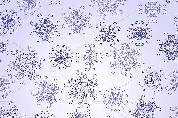 Vector Seamless Pattern With Snowfl