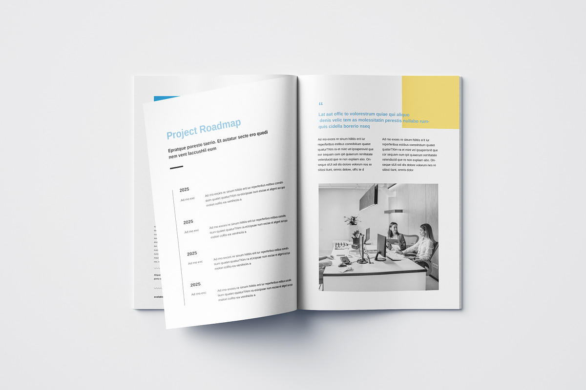 White Paper Brochure Layout, a Brochure Template by Designvive (Photo 8 of 8)