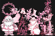 Vinatge Christmas Clipart, an Illustration by Designworld (Thumbnail 2 of 3)