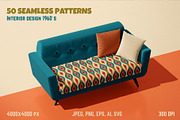 MID CENTURY Modern Seamless Patterns, a Pattern Graphic by AnnArt (Thumbnail 2 of 10)