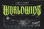 Violent Brave Brutalism Typeface, a Blackletter Font by alit design (Thumbnail 6 of 22)