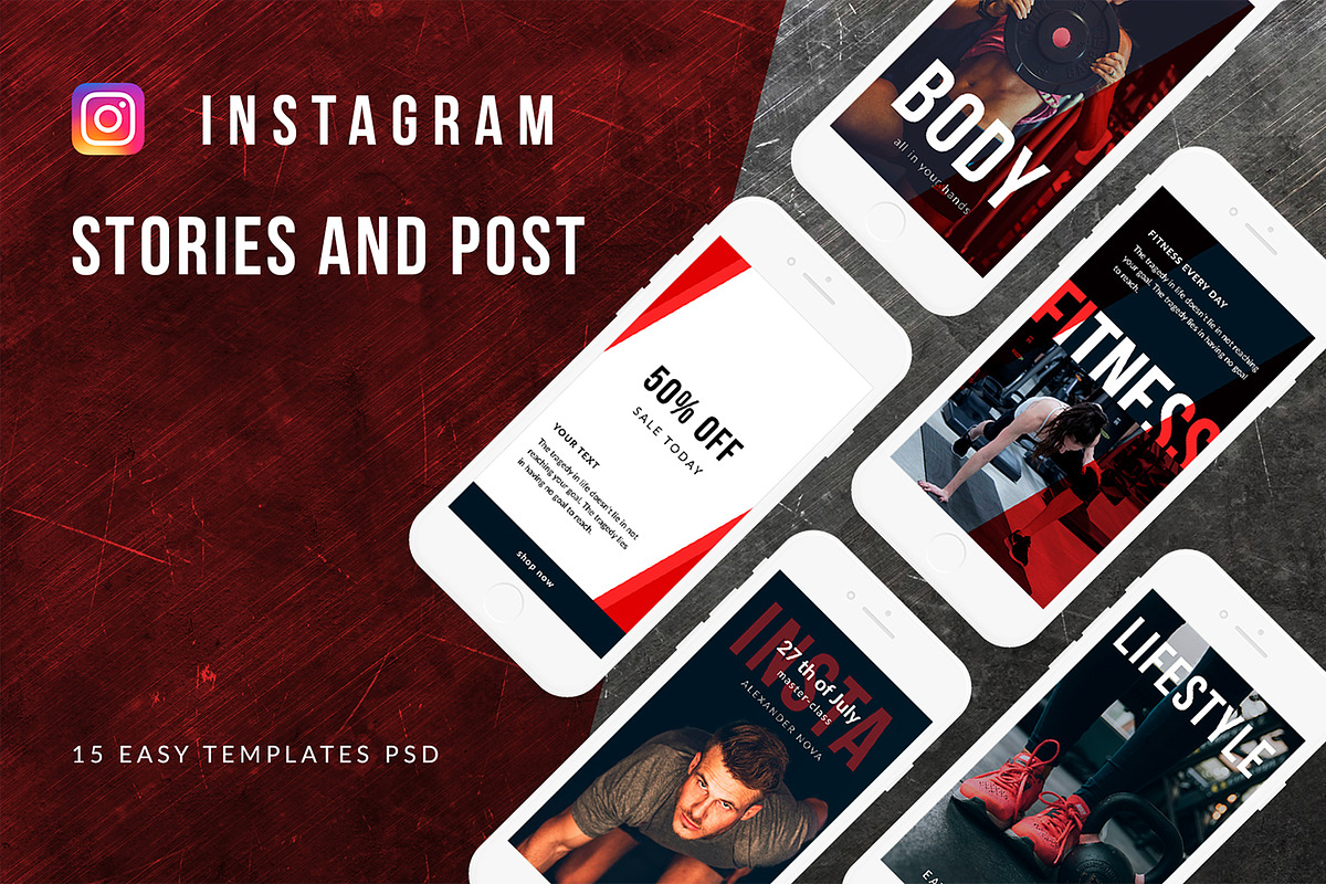 SPORT - social media template, a Social Media Template by Digital Breath templates (Photo 1 of 5)