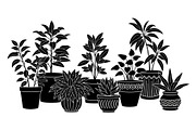 50 Botanical Garden Silhouette bundl, an Illustration by Designs_River (Thumbnail 37 of 51)