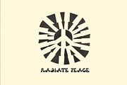 Peace Pieces 40 Hand-Cut Peace Icons, a Decorative Illustration by Madeline ODonoghue Design (Thumbnail 4 of 10)