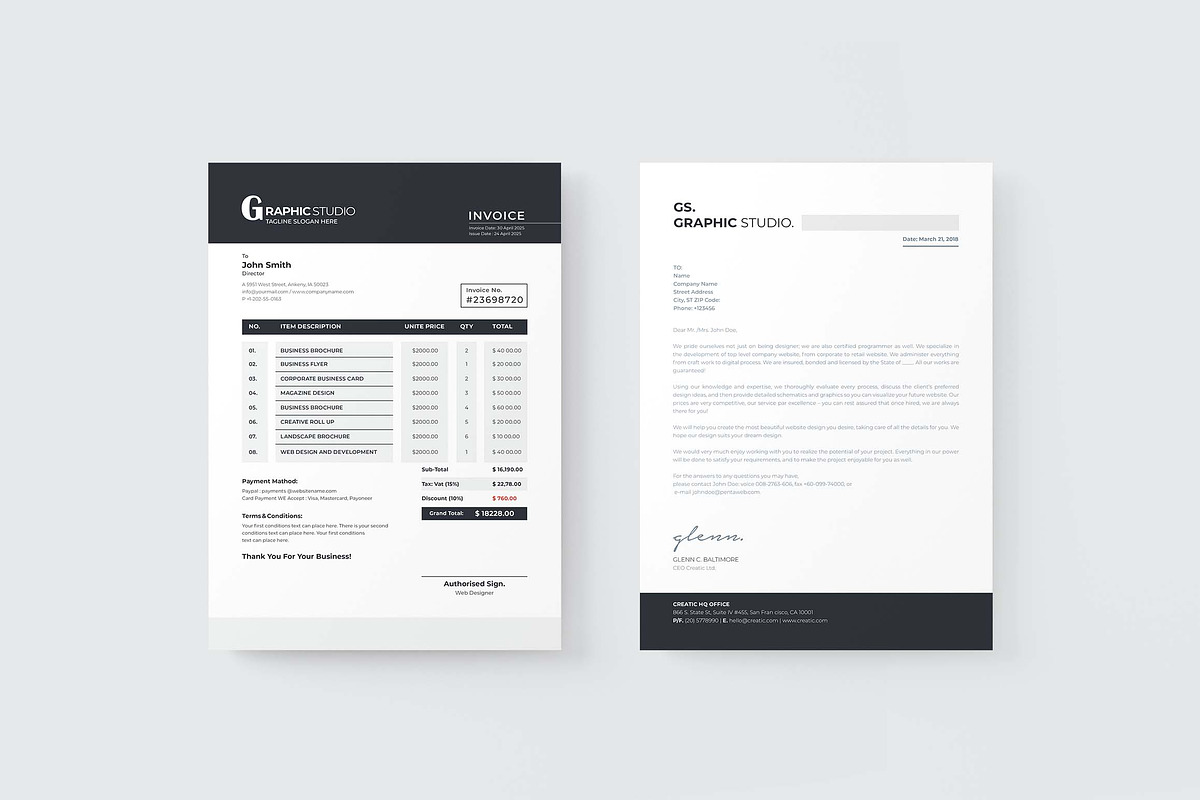 Corporate Identity, a Stationery Template by design_hut (Photo 2 of 7)