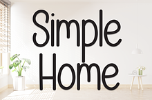 Simple Home | Script Font