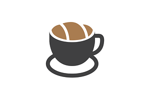 A Cup Of Coffee Cafe Concept Logo