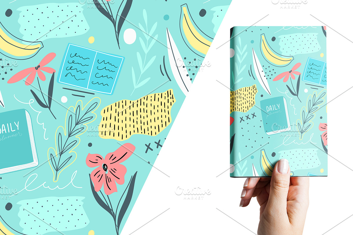 Kids hand drawn seamless pattern, a Pattern Graphic by hanifa_design (Photo 7 of 8)