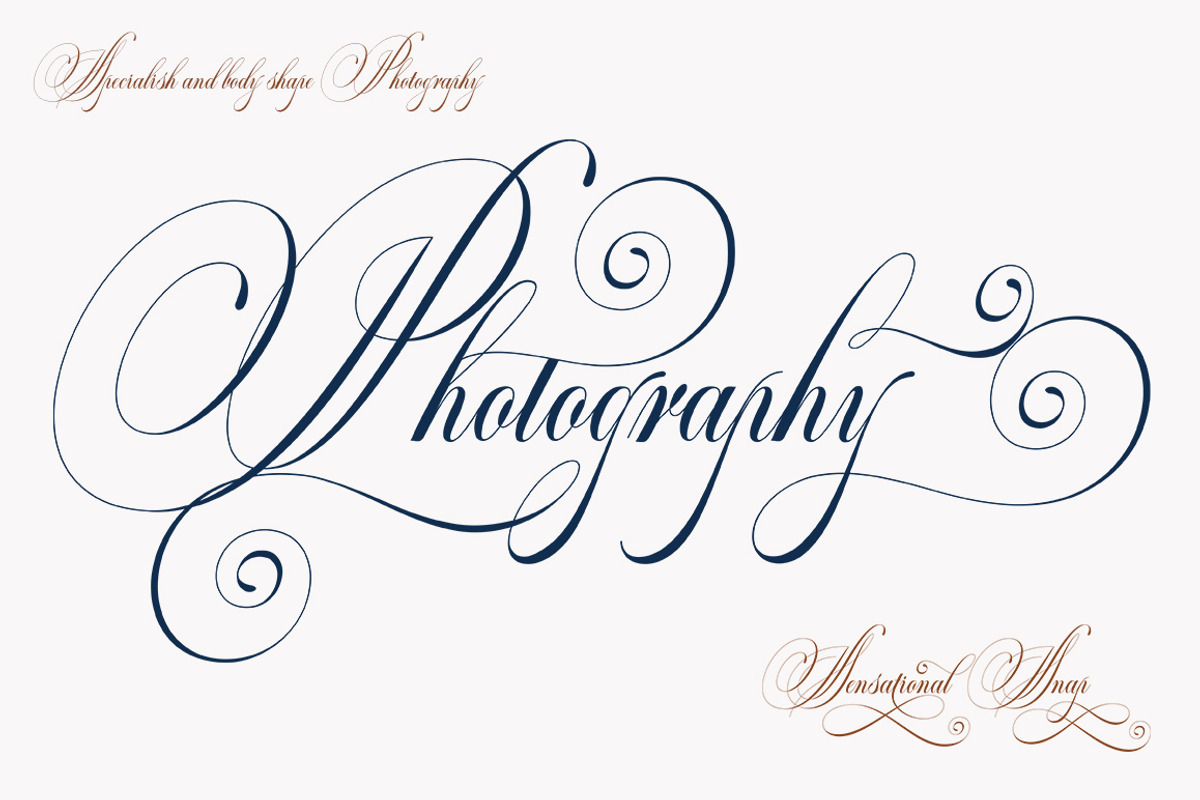 Classical Calligraphy, a Script Font by HKL Studio (Photo 3 of 9)
