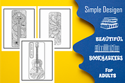 Bookmarks Zentangle Adults Coloring, an Animal Illustration by Printable Design Store (Thumbnail 3 of 4)