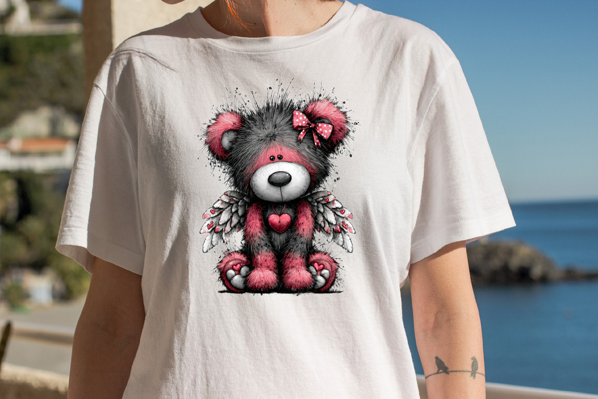 Valentine’s Day Teddy Clipart Bundle, an Illustration by SVGArt (Photo 7 of 8)