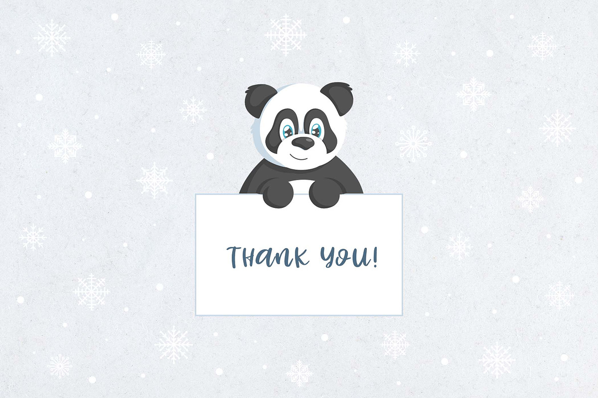 Winter Panda Vector Clipart, an Animal Illustration by IllarArt (Photo 6 of 6)
