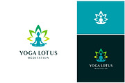 Yoga Zen Meditation Lotus Logo, a Branding & Logo Template by ika trisiana (Thumbnail 1 of 2)
