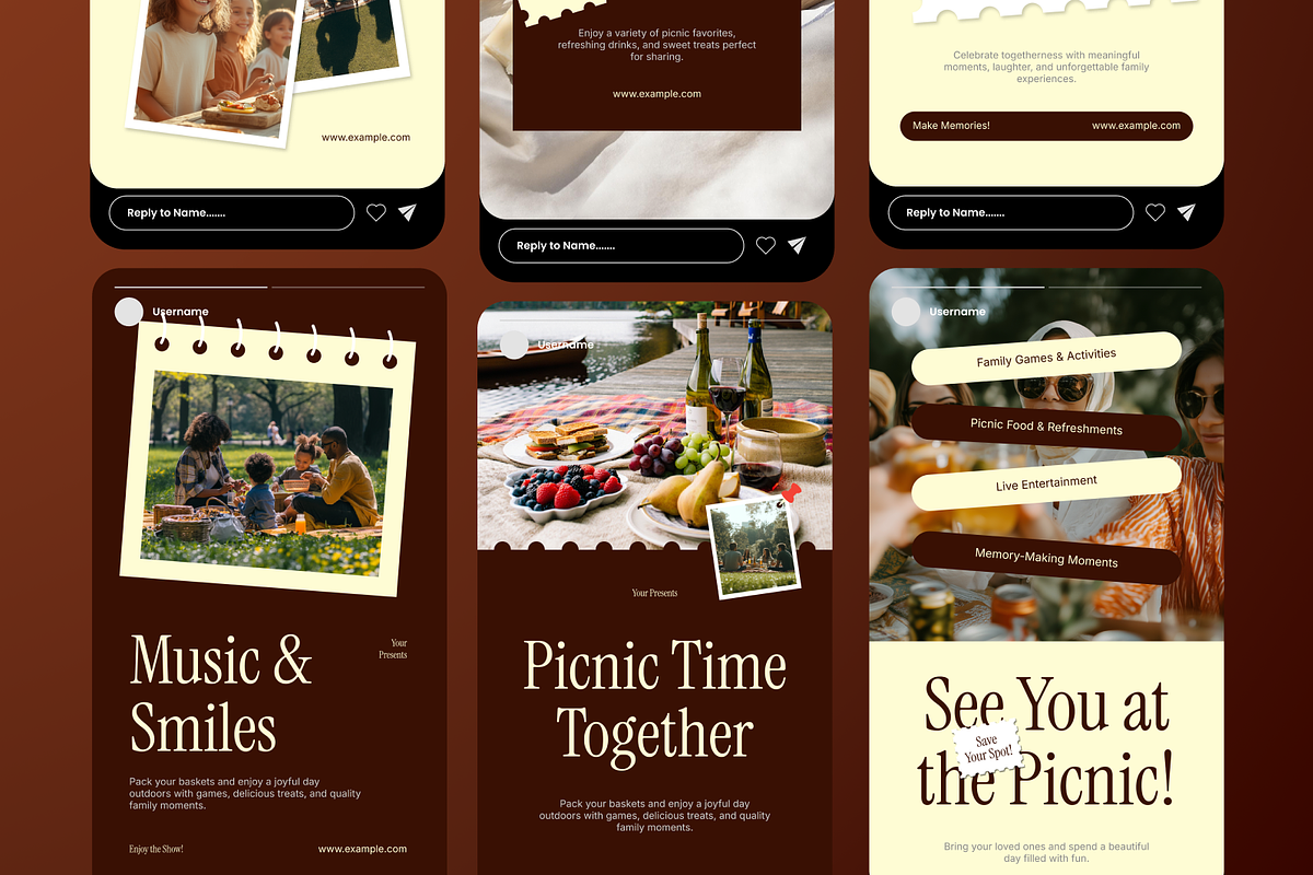 Family Event Picnic Instagram Story, a Social Media Template by Annora Studio (Photo 6 of 6)