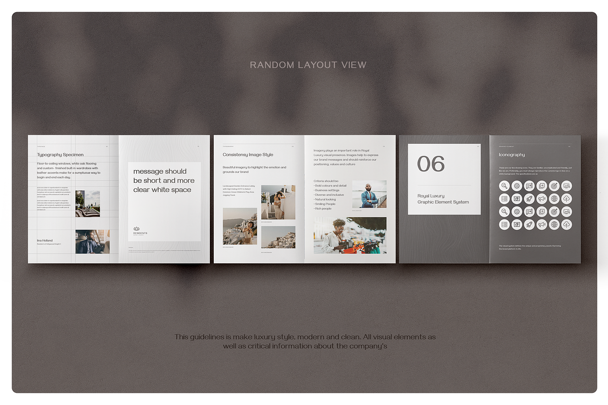 Luxury Brand Guideline Template, a Magazine Template by Proonty (Photo 3 of 4)