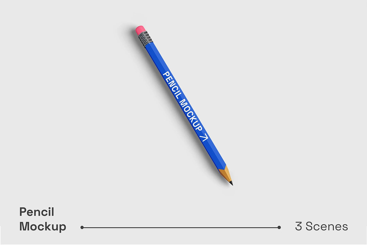 Pencil Mockup, a Pens & Pencil Mockup by renderstockmarket (Photo 1 of 4)