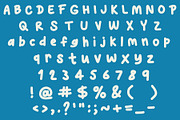 Wasabi a hand-lettered Bubbly Font, a Handwritten Font by Eryn Rose Design (Thumbnail 2 of 12)
