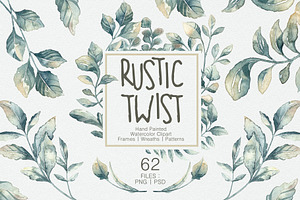 Rustic Twist (Watercolor Clipart)
