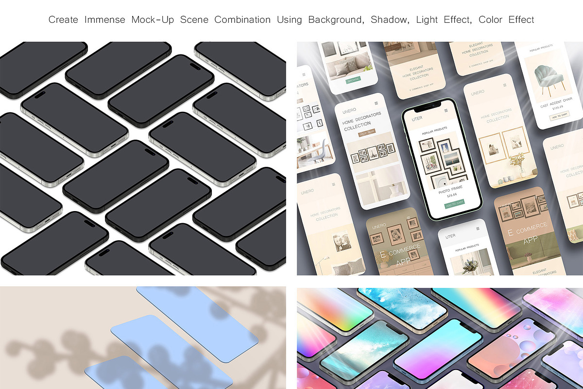 ALL 3D iPHONE MOCK-UP BUNDLE VOL-4, an iPhone Mockup by Graphicsworld125 (Photo 8 of 21)