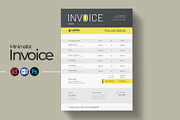 Invoice Template | Word & PSD, a Stationery Template by HiveArts (Thumbnail 1 of 2)