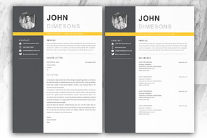 Minimal Resume CV Template In Word