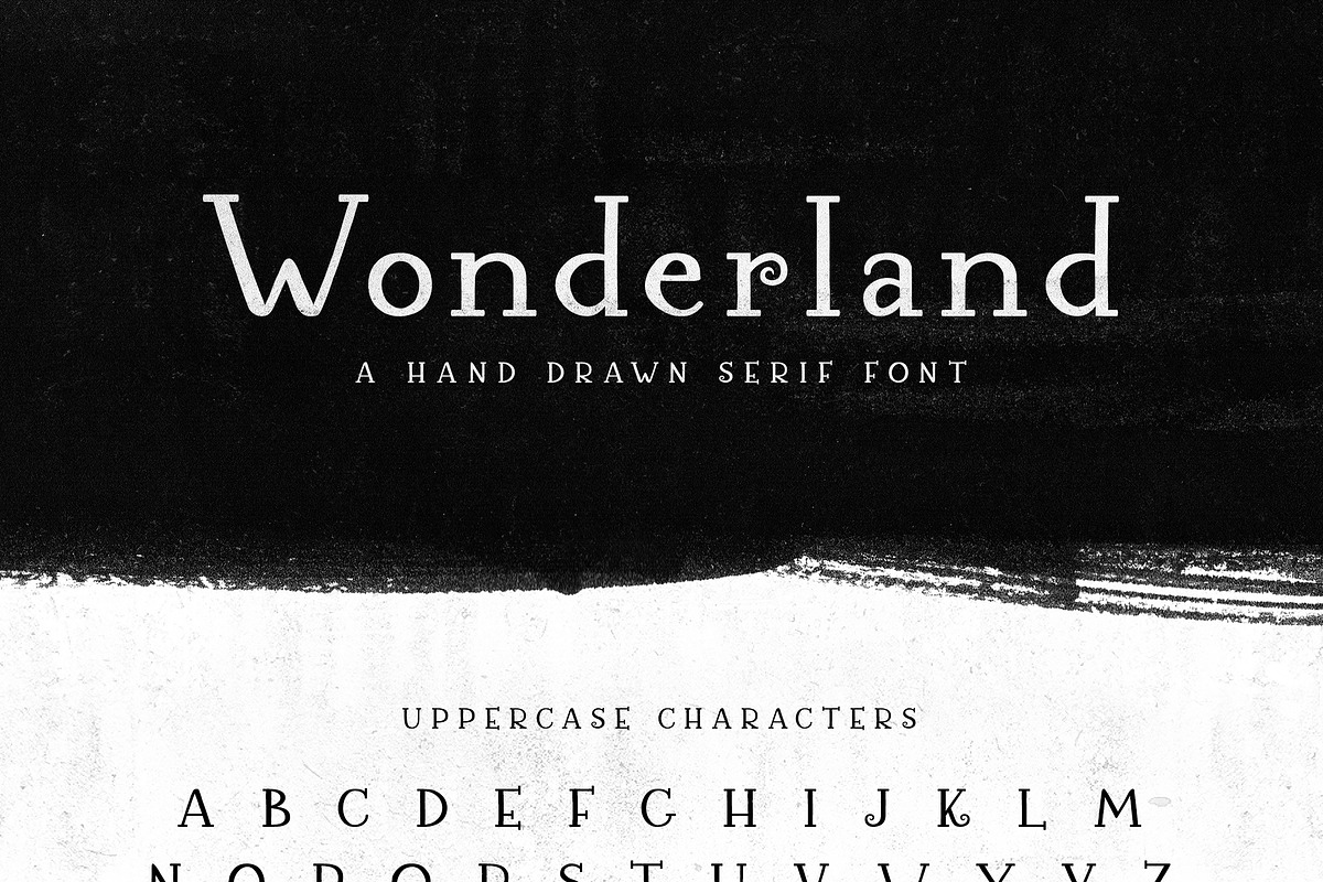 Wonderland - A Hand Drawn Serif Font, a Serif Font by Daniel Hutnan (Photo 3 of 10)