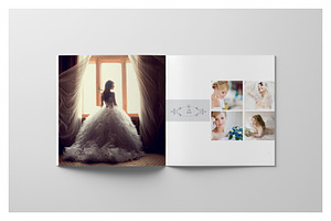 Minimalist Square Wedding Album