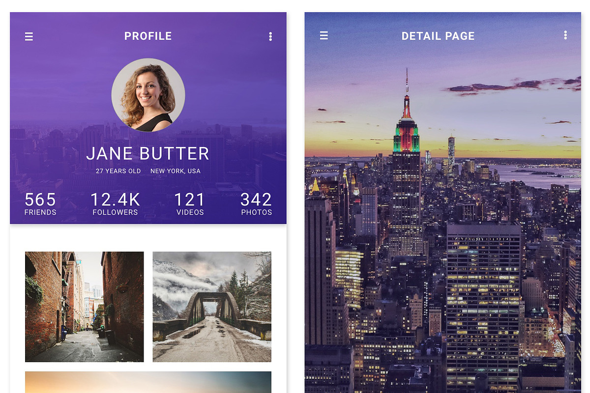 Zoomie - Social Media Figma App, an UI Kit Template by themelove (Photo 7 of 9)