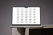 30 Icons Cloud Tech Set, an Outline Icon by romanlypovyi (Thumbnail 2 of 3)