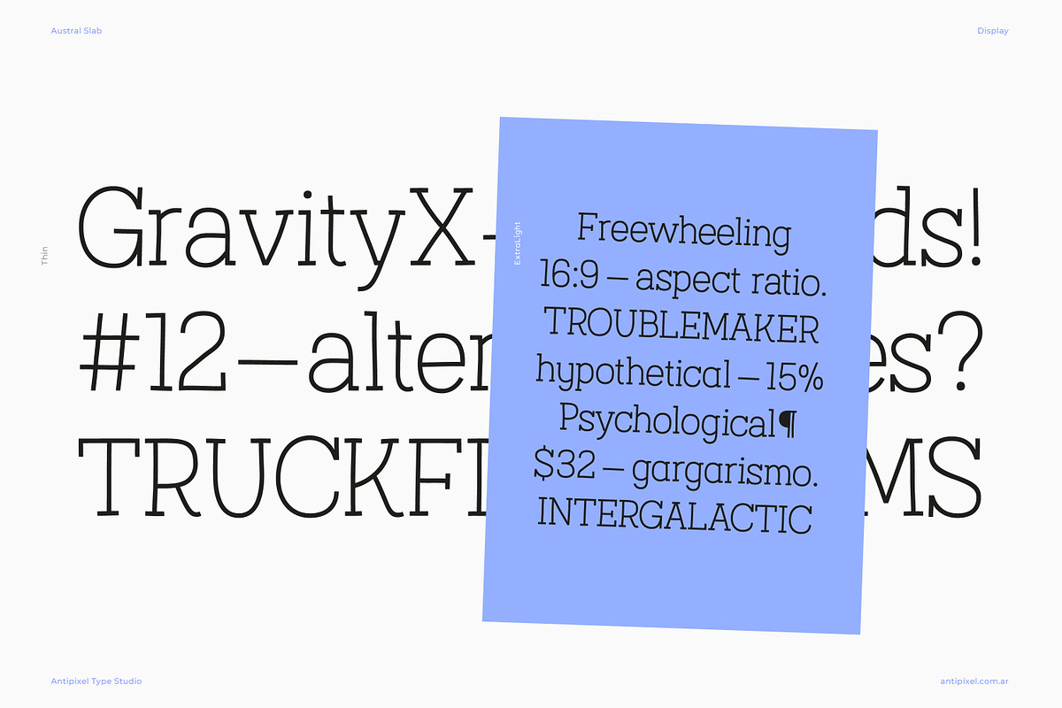 Austral Slab | Hand-drawn Slab Serif, a Slab Serif Font by Antipixel Type Studio (Photo 6 of 17)