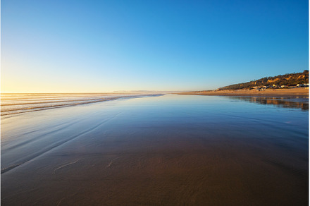 Atlantic ocean sunset with surging, a Nature Photo by f9photos