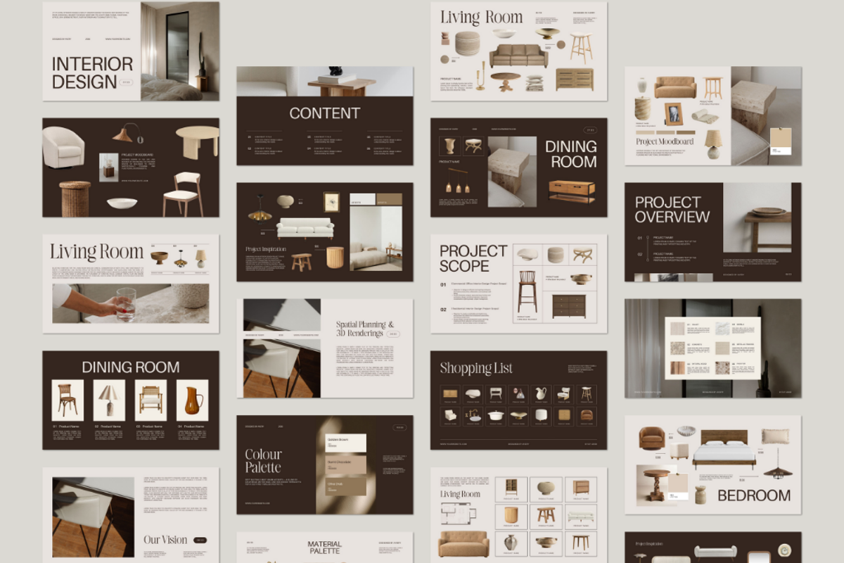 33 Page Interior Design Presentation | Amare Creative preview 6