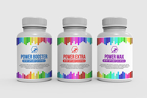 Supplement Nutrition Bottle Mockups