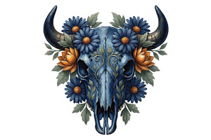 Western Cow Skull PNG, an Illustration by CraftArtStudio