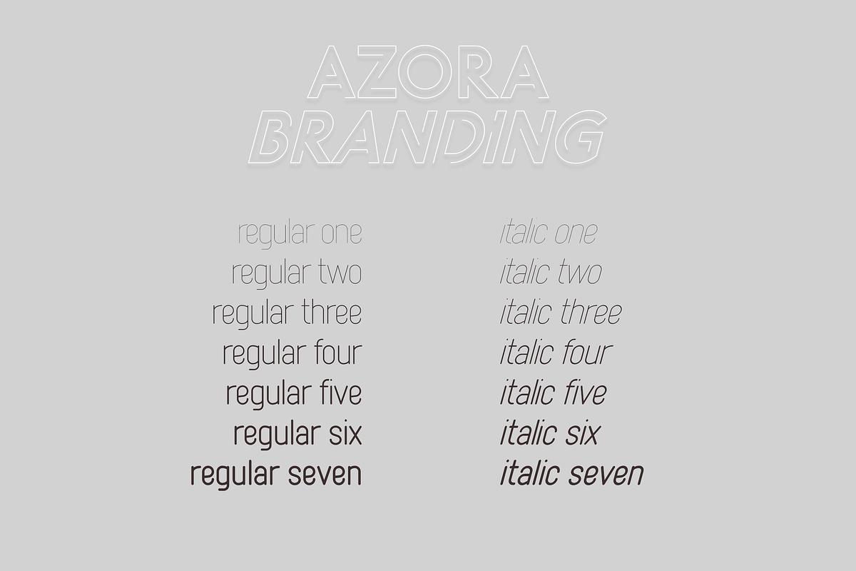 Azora typeface for branding and text, a Sans Serif Font by VP Fonts (Photo 2 of 20)