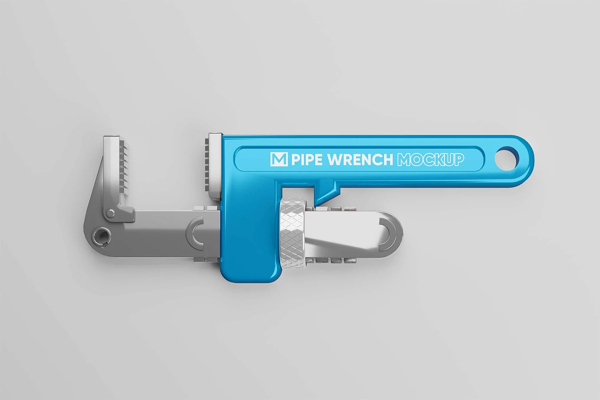 Pipe Wrench Mockup, a Household Mockup by Hubzway (Photo 2 of 2)
