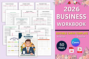 2026 Business Workbook, a Stationery Template by Designmela01 (Thumbnail 1 of 7)
