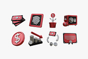 Fintech & Banking 3D Icons Pack, an Object Illustration by graphicook (Thumbnail 3 of 3)