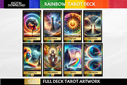 Rainbow Tarot Deck Colorful Tarot, an Illustration by Mugio (Thumbnail 2 of 4)