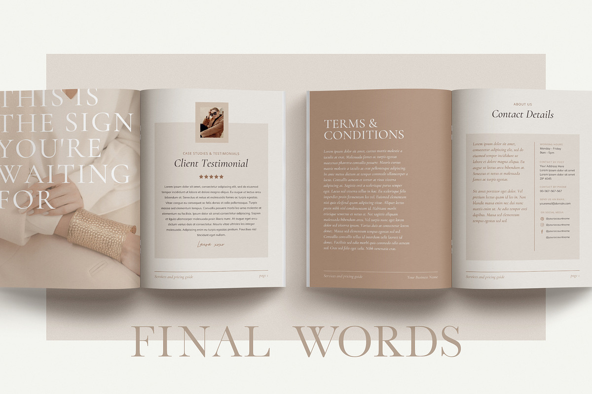 Services and Pricing Guide Template, a Magazine Template by Studio Loire (Photo 13 of 19)