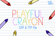 Crayon Font | Handwriting Font, a Handwritten Font by LivelyAutumn11.11 (Thumbnail 1 of 4)