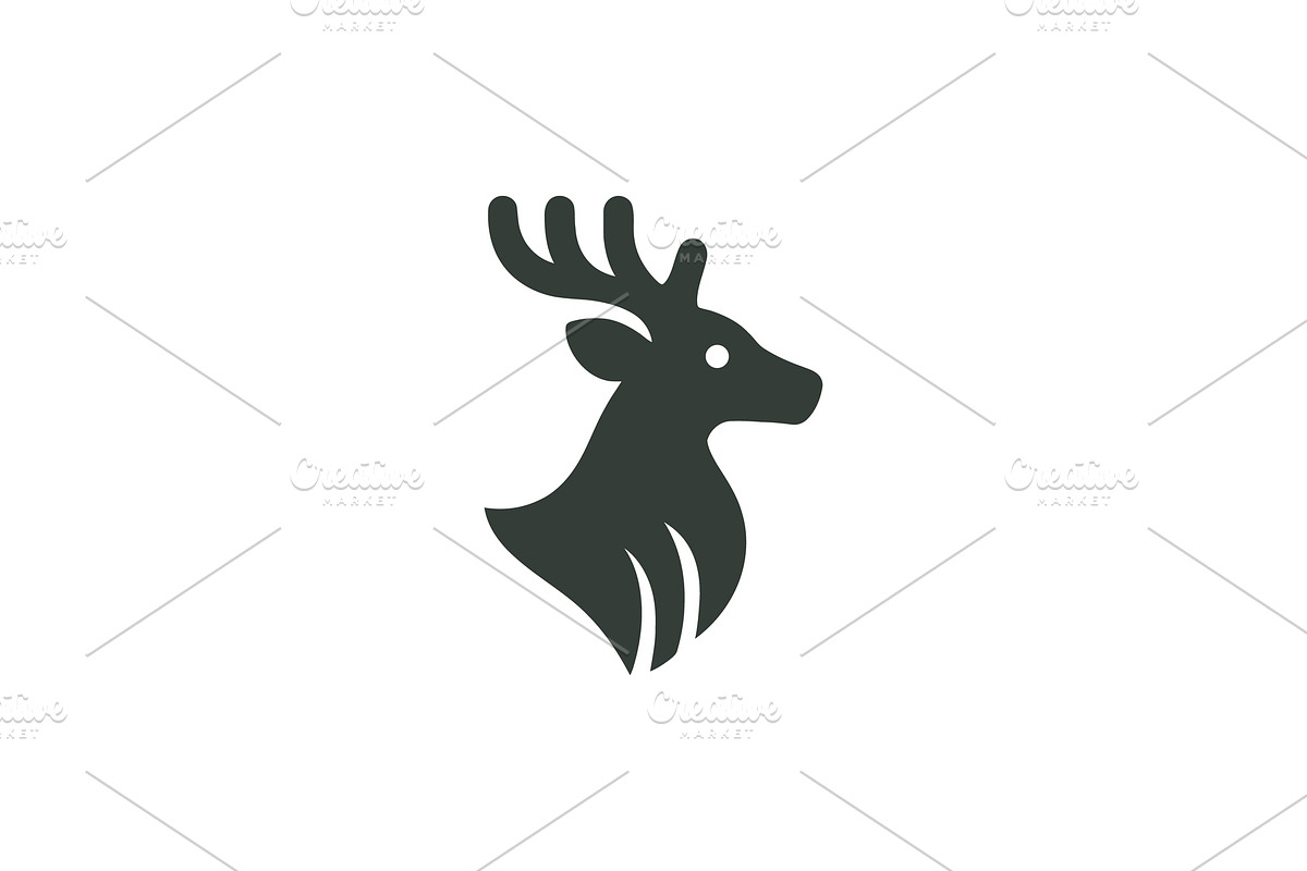 Deer Head Logo Collection, a Branding & Logo Template by Vectorium Studio (Photo 13 of 25)