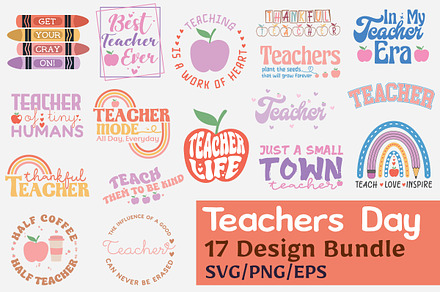 Teacher’s Day Design Bundle Vol.2, a Photo by Actual Pixel