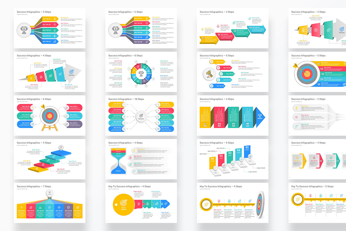 Success Infographics PowerPoint, a Presentation Template by GraphicStan (Photo 2 of 4)