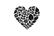Floral Heart Silhouette Bundle, an Illustration by Designs_River (Thumbnail 7 of 31)