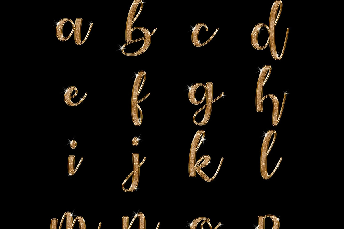 Golden Alphabet, an Illustration by Kandace Lalo Designs (Photo 2 of 5)