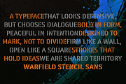 WATERFIELD Stencil, a Sans Serif Font by deFharo (Thumbnail 6 of 13)